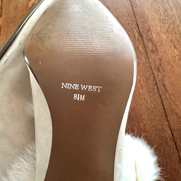 Nine West Rabbit Fur Suede Boot Sz 8.5 - Picture 8 of 10